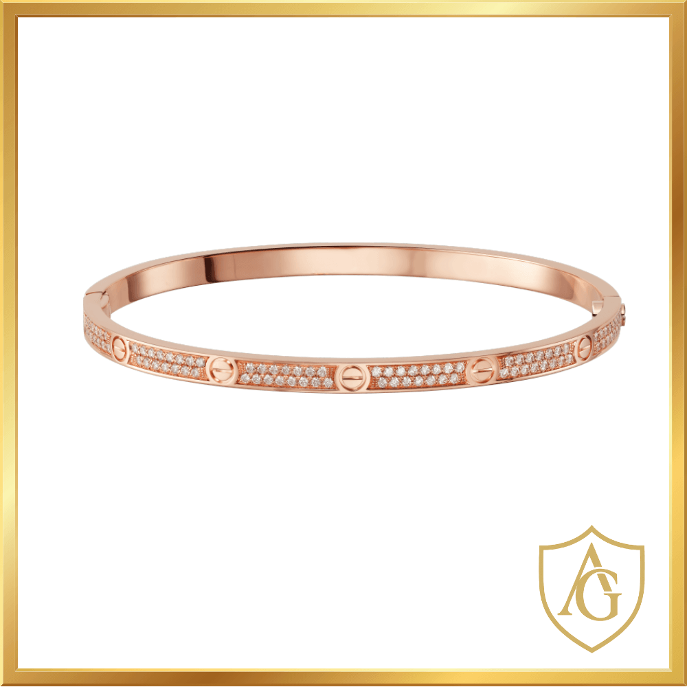 Pulsera LOVE 💝 empedrada en 2 líneas